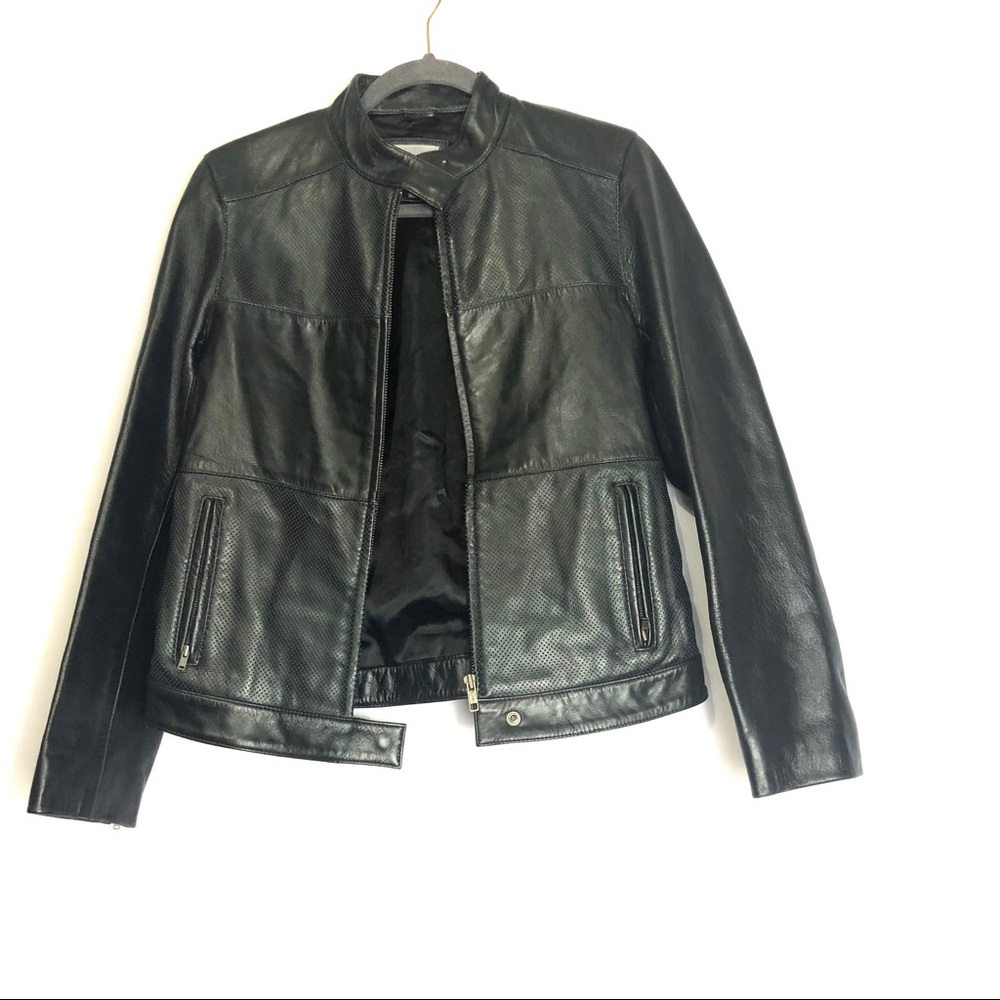U2 Wear Me Out 100 Percent Leather Black Jacket. Size Medium.  Classy
